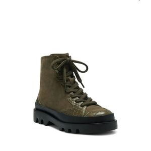 Vince Camuto Army Green Suede Lace Up Boot